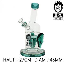 Bang en verre perco Radius Kush Bong H:27cm Dia:45mm vert